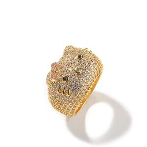 Gold Hello kitty ring size 9